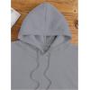 imageSweatyRocks Womens Letter Graphic Drawstring Hoodies Long Sleeve Thermal Pullovers SweatshirtsGrey Letter