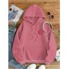imageSweatyRocks Womens Letter Graphic Drawstring Hoodies Long Sleeve Thermal Pullovers SweatshirtsPink Floral