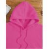 imageSweatyRocks Womens Letter Graphic Drawstring Hoodies Long Sleeve Thermal Pullovers SweatshirtsPink Letter