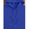 imageSweatyRocks Womens Letter Graphic Drawstring Hoodies Long Sleeve Thermal Pullovers SweatshirtsRoyal Blue
