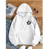 imageSweatyRocks Womens Letter Graphic Drawstring Hoodies Long Sleeve Thermal Pullovers SweatshirtsWhite