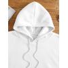imageSweatyRocks Womens Letter Graphic Drawstring Hoodies Long Sleeve Thermal Pullovers SweatshirtsWhite