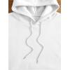 imageSweatyRocks Womens Letter Graphic Drawstring Hoodies Long Sleeve Thermal Pullovers SweatshirtsWhite