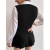 imageSweatyRocks Womens Sweater Vest V Neck Slim Fit Sleeveless Cable Knit TopsBlack