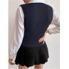 imageSweatyRocks Womens Sweater Vest V Neck Slim Fit Sleeveless Cable Knit TopsBlue