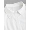 imageSweatyRocks Womens Button Down Long Sleeve Shirts Collar Office Work Blouse TopsWhite