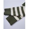 imageSweatyRocks Womens Casual Colorblock Striped Sweater Crewneck Long Sleeve Pullover Knit TopsDark Green