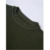 imageSweatyRocks Womens Casual Colorblock Striped Sweater Crewneck Long Sleeve Pullover Knit TopsDark Green