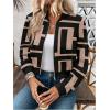 imageSweatyRocks Womens Casual Graphic Zip Up Bomber Jackets Stand Collar Lightweight Cropped Outerwear TopsApricot