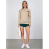 imageSweatyRocks Womens Cute Bear Sweatshirts Long Sleeve Crewneck Casual Pullover TopsApricot