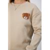 imageSweatyRocks Womens Cute Bear Sweatshirts Long Sleeve Crewneck Casual Pullover TopsApricot