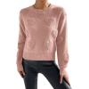 imageSweatyRocks Womens Cute Heart Sweater Crewneck Long Sleeve Knitted Pullover TopsPink