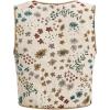 imageSweatyRocks Womens Floral Print V Neck Vest Tie Front Sleeveless Boho Vests TopsApricot