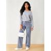 imageSweatyRocks Womens Off The Shoulder Sweatshirt Casual Long Sleeve Pullover Crop TopsGrey
