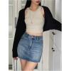 imageSweatyRocks Womens Open Front Cropped Cardigan Long Sleeve Bolero Shrug SweaterBlack