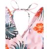 imageSweatyRocks Womens 2 Piece Boho Butterfly Sleeve Knot Front Crop Top with Shorts SetFlower Dusty Pink