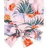 imageSweatyRocks Womens 2 Piece Boho Butterfly Sleeve Knot Front Crop Top with Shorts SetFlower Dusty Pink