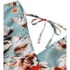imageSweatyRocks Womens 2 Piece Boho Butterfly Sleeve Knot Front Crop Top with Shorts SetLight Green