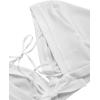 imageSweatyRocks Womens 2 Piece Boho Butterfly Sleeve Knot Front Crop Top with Shorts SetWhite Black Leaf