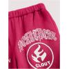 imageSweatyRocks Womens 2 Piece Outfit Letter Graphic Long Sleeve Hoodies and Sweatpants SetsHot Pink