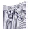 imageSweatyRocks Womens 2 Piece Outfits Summer Sleeveless Tie Back Crop Cami Top and Shorts SetStripe Blue