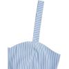 imageSweatyRocks Womens 2 Piece Outfits Summer Sleeveless Tie Back Crop Cami Top and Shorts SetTeal Blue