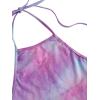 imageSweatyRocks Womens 2 Piece Set Halter Crop Top and Shorts SetTie Dye2