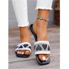 imageSweatyRocks Womens Heart Open Toe Flat Sandals Y2k Slip On Outdoor Trendy Slide SandalsBlack