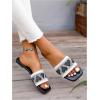 imageSweatyRocks Womens Heart Open Toe Flat Sandals Y2k Slip On Outdoor Trendy Slide SandalsBlack