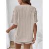 imageSweatyRocks Womens Maternity 2 Piece Outfits V Neck Short Sleeve Top and Elastic Waist Shorts SetApricot