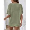 imageSweatyRocks Womens Maternity 2 Piece Outfits V Neck Short Sleeve Top and Elastic Waist Shorts SetArmy Green