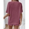 imageSweatyRocks Womens Maternity 2 Piece Outfits V Neck Short Sleeve Top and Elastic Waist Shorts SetBurgundy