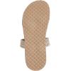 imageSweatyRocks Womens Open Toe Braided Slide Linen Sandal Double Straps Beach Flat SandalsKhaki