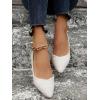 imageSweatyRocks Womens Pointed Fat Shoes Dressy Comfortable Office Shoes Closed Toe SandalsBeige