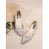 imageSweatyRocks Womens Pointed Fat Shoes Dressy Comfortable Office Shoes Closed Toe SandalsMulti