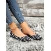 imageSweatyRocks Womens Pointed Fat Shoes Dressy Comfortable Office Shoes Closed Toe SandalsMulticolor