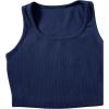 imageSweatyRocks Womens Suit Two Piece Outfits Sleeveless Crop Cami Top and Shorts SetDark Blue