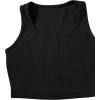 imageSweatyRocks Womens Suit Two Piece Outfits Sleeveless Crop Cami Top and Shorts SetPure Black
