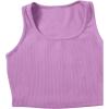 imageSweatyRocks Womens Suit Two Piece Outfits Sleeveless Crop Cami Top and Shorts SetViolet Purple