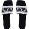 imageSweatyRocks Womens Heart Open Toe Flat Sandals Y2k Slip On Outdoor Trendy Slide SandalsBlack