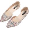 imageSweatyRocks Womens Pointed Fat Shoes Dressy Comfortable Office Shoes Closed Toe SandalsMulti