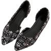 imageSweatyRocks Womens Pointed Fat Shoes Dressy Comfortable Office Shoes Closed Toe SandalsMulticolor