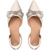 imageSweatyRocks Womens Rhinestone Pointed Toe Flats Sparkly Bow Decor Flats Dress ShoesSolid Apricot