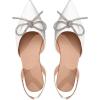imageSweatyRocks Womens Rhinestone Pointed Toe Flats Sparkly Bow Decor Flats Dress ShoesWhite