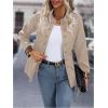 imageSweatyRocks Womens Casual Blazers Button Open Front Lightweight Work Office Suit Jackets BlazerKhaki