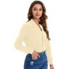 imageSweatyRocks Womens Casual Long Sleeve Solid Zip Up Coat Crop Bomber JacketApricot