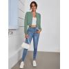 imageSweatyRocks Womens Casual Long Sleeve Solid Zip Up Coat Crop Bomber JacketDusty Green