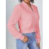 imageSweatyRocks Womens Casual Long Sleeve Solid Zip Up Coat Crop Bomber JacketLight Pink Color
