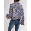 imageSweatyRocks Womens Color Block Long Sleeve Open Front Cardigan Sweater Knit Crop TopBlue White Brown