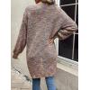 imageSweatyRocks Womens Color Block Long Sleeve Open Front Cardigan Sweater Knit Crop TopColorful